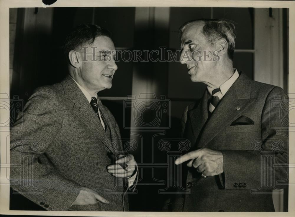 1939 Press Photo Brigadier Gen Smedley Butler & Senator Homer Bone of WA - Historic Images