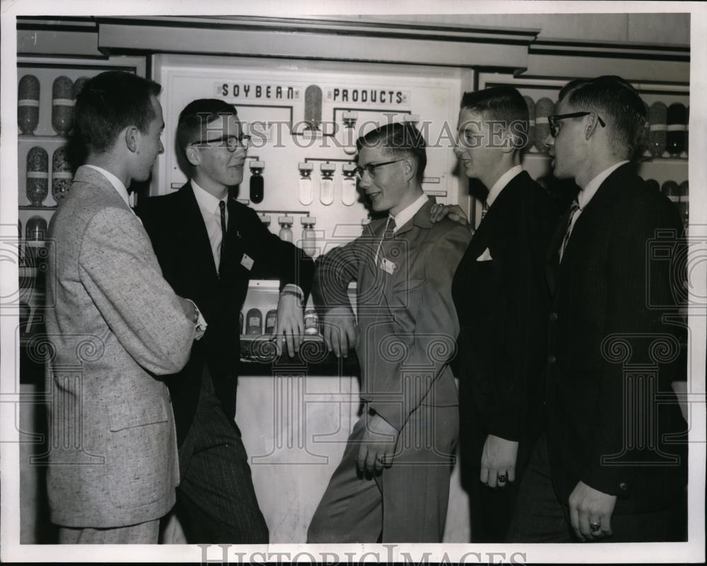 1959 Press Photo Boys from each State in Chicago for 8th annual Marketing Clinic - Historic Images