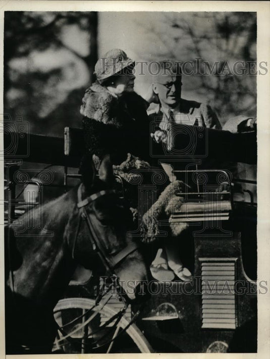 1933 Press Photo Lady Yule of Hamstead House London & Elliot Barta of Maine - Historic Images