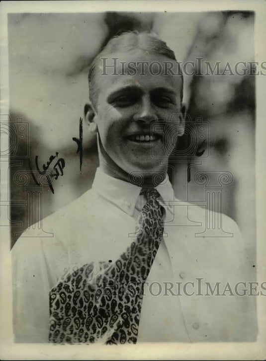 1923 Press Photo Shiner Beggs, Handsomest Dartmouth man athlete despite Beauty - Historic Images
