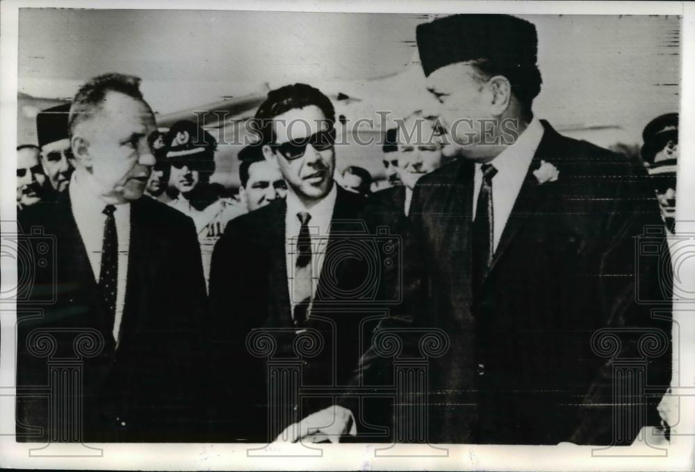 1968 Press Photo Premier Alexi Kosygin of USSR, President Mohammed Khan Pakistan - Historic Images