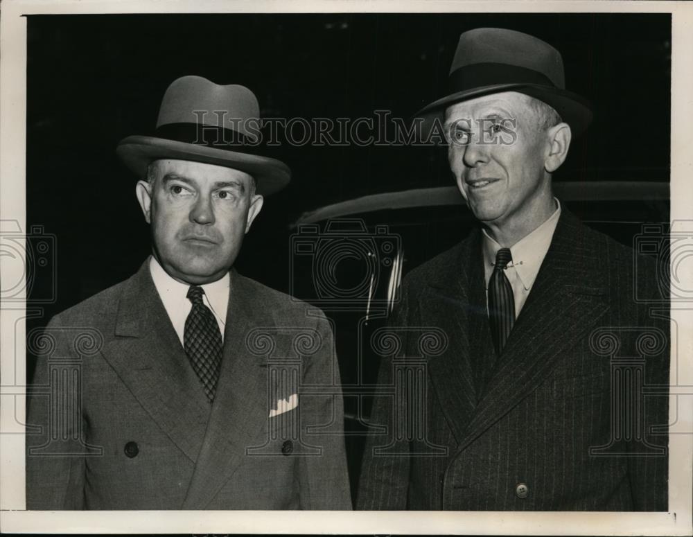 1940 Press Photo Secretary of War Harry Woodring &amp; General George C Marshall - Historic Images