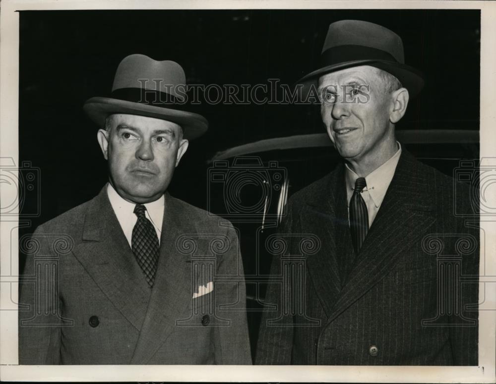 1940 Press Photo Secretary of War Harry Woodring & General George C Marshall - Historic Images