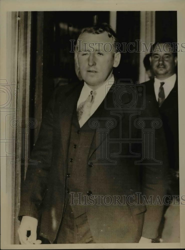 1936 Press Photo James Brown reiterated WPA drinking Charges - nee86043 - Historic Images