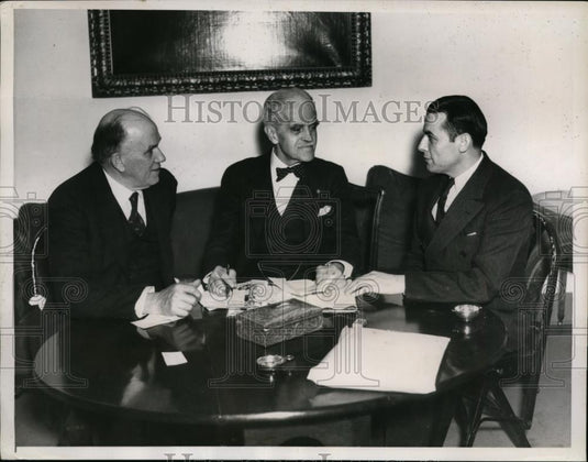 1935 Press Photo Assn of Better Citzenship Harry Barnhart, Alpheus Gees - Historic Images