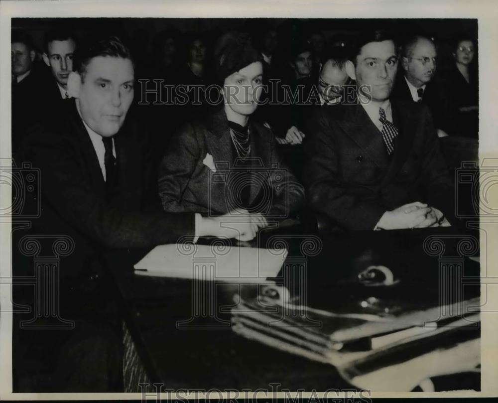 1938 Press Photo Mrs Irving Baker at Dr husbands murder trial in Olympia WA - Historic Images