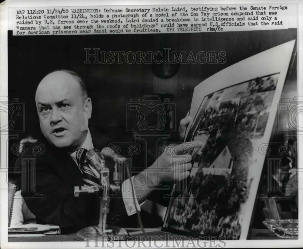 1960 Press Photo Defense Secretary Melvin Laird at Senate Foreign Relations Comm - Historic Images