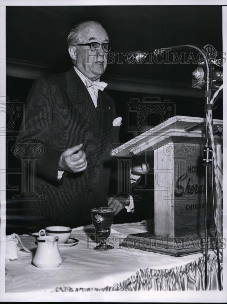 1955 Press Photo Roy M Howard, executive committee of Scripps-Howard Newspaper - Historic Images