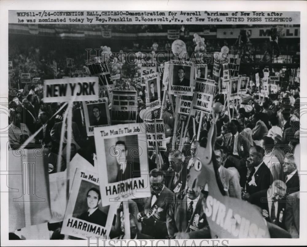 Undated Press Photo Demonstration for Averell Harriman of New York - nee88286 - Historic Images