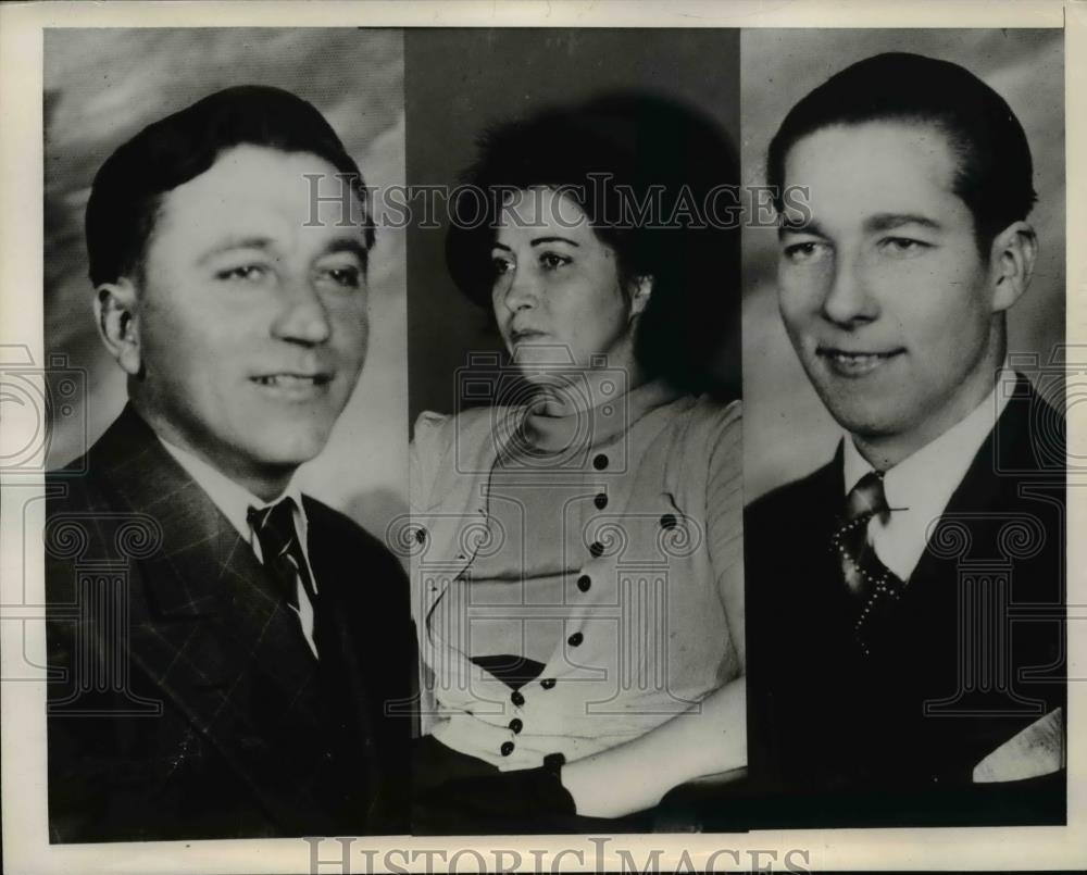 1941 Press Photo Charles LaForest and Bert Bigger died in draft Love Tragedy - Historic Images