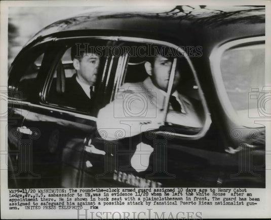 1953 Press Photo US Ambassador to the UN Henry Cabot Lodge in DC - nee86372 - Historic Images