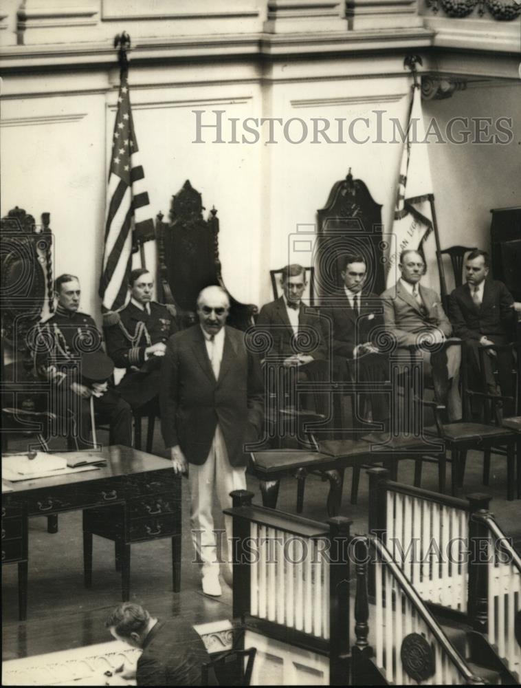 1923 Press Photo PresidentWarren Harding address at the Flag Day Exercise - Historic Images