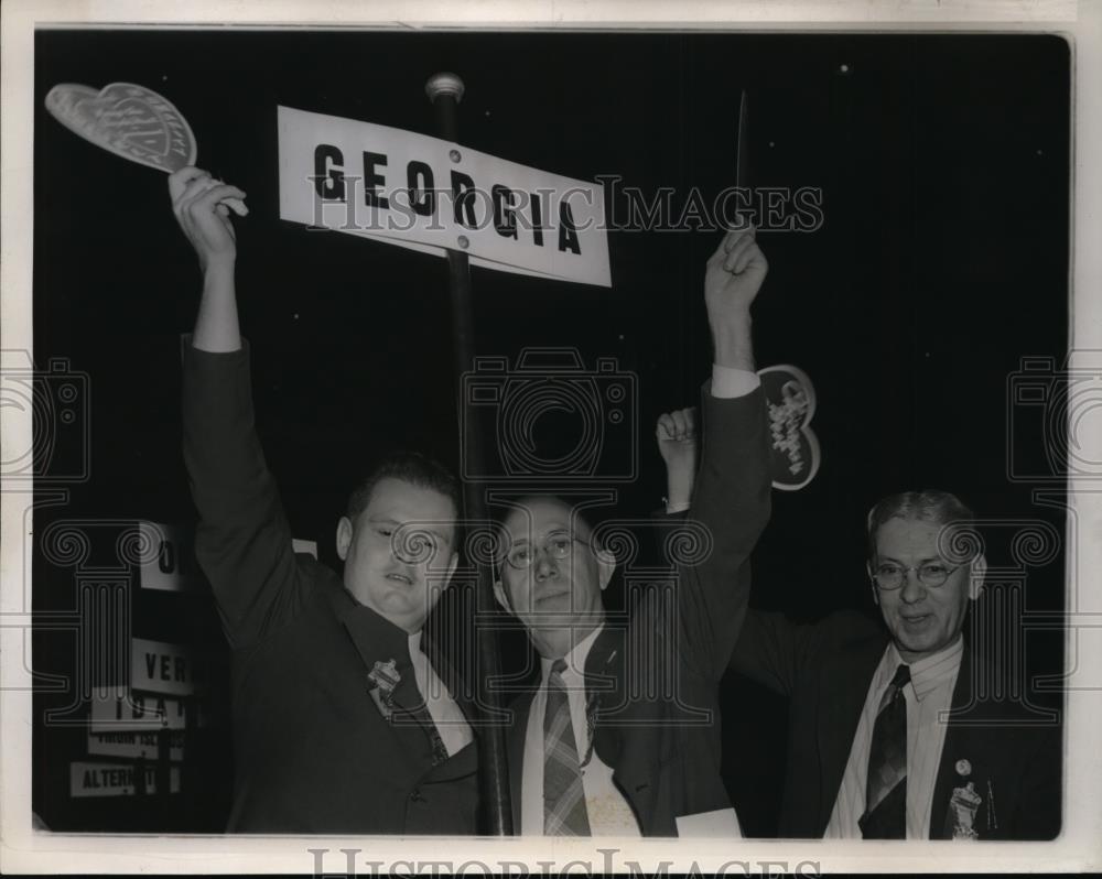 1940 Press Photo Georgia&#39;s Delegates to Democrat Convention in Chicago - Historic Images