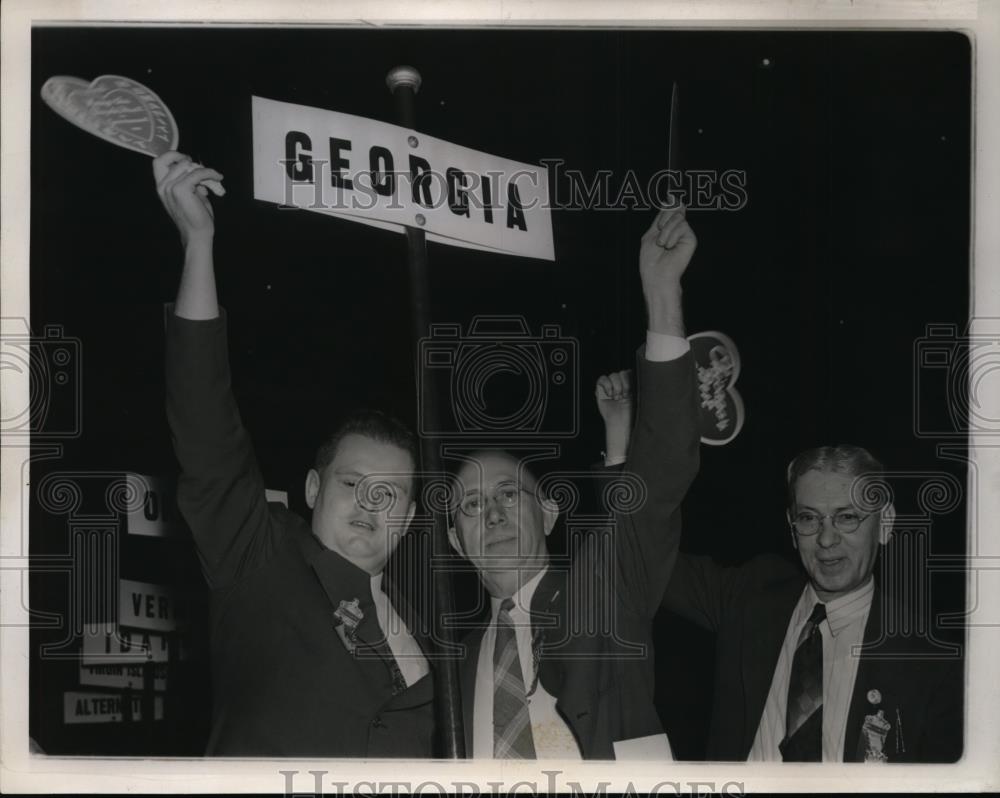 1940 Press Photo Georgia's Delegates to Democrat Convention in Chicago - Historic Images