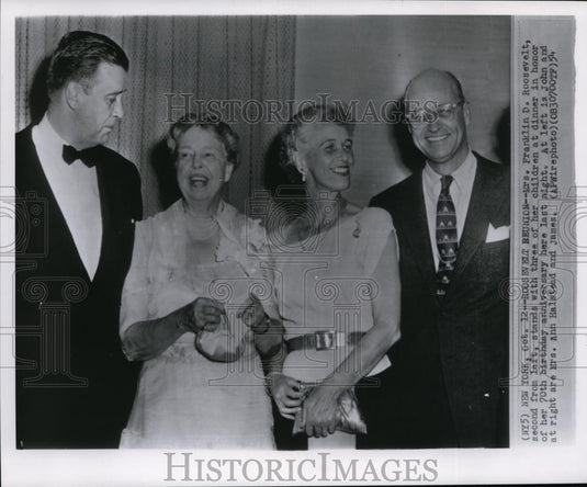 Wire Photo 70th Birthday of Mrs. Franklin Roosevelt  - cvw10665 - Historic Images