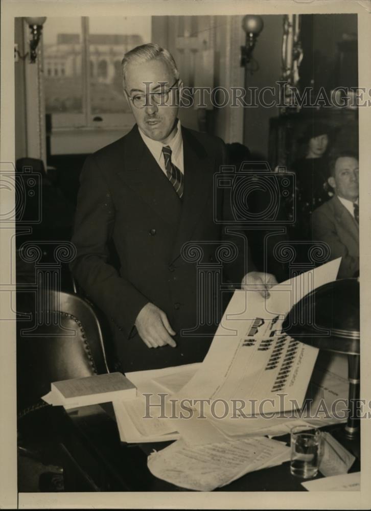 1938 Press Photo Dr.Thomas Parran Surgeon General Bureau of U.S Public Service - Historic Images