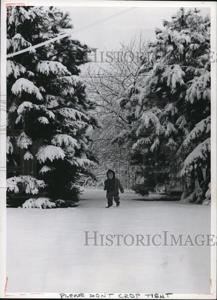 1959 Press Photo Snowy Weather - cva85739 - Historic Images