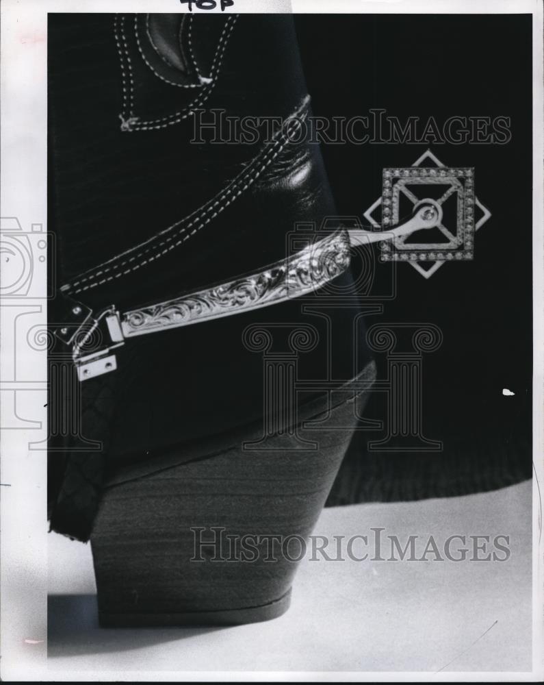 1980 Press Photo Cowboy boots, shoes - cva77336 - Historic Images