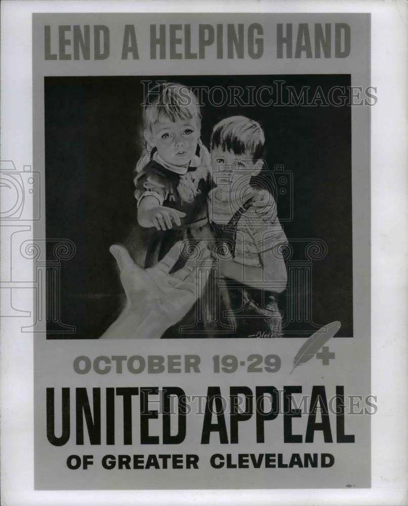 1967 Press Photo Lend a helping hand poster - cva79482 - Historic Images