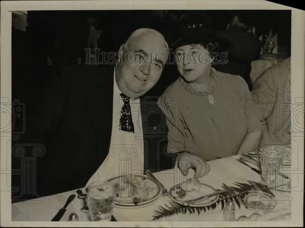 1957 Press Photo Gov. and Mrs.Harry Nice of Maryland at Atlantic City - Historic Images