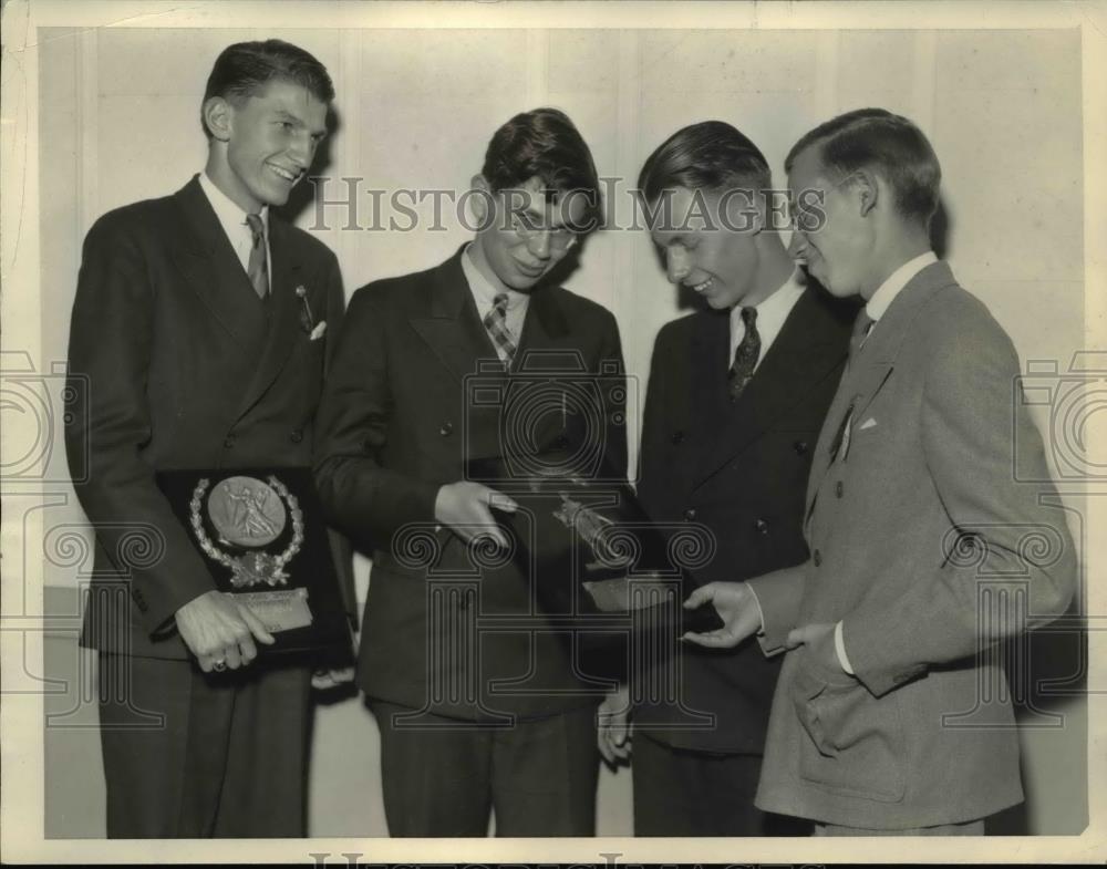Undated Press Photo Winners of National High School Debating Championship. - Historic Images