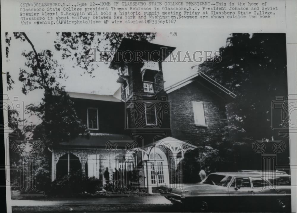 1967 Wire Photo The Home of Classboro State College President Thomas Robinson - Historic Images