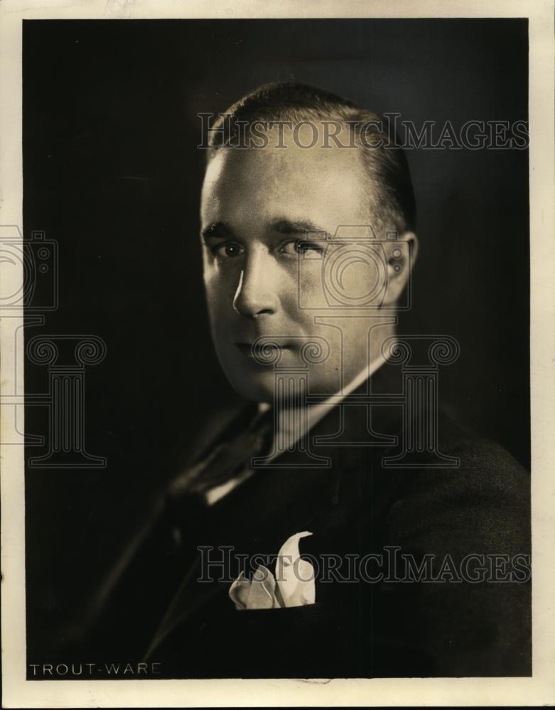 1938 Press Photo Donald W. Hoenbeck President of Young Republican Federation - Historic Images