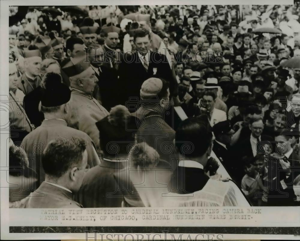 1938 Press Photo George Cardinal Mundelein at Eucharchist Congress New Orleans - Historic Images