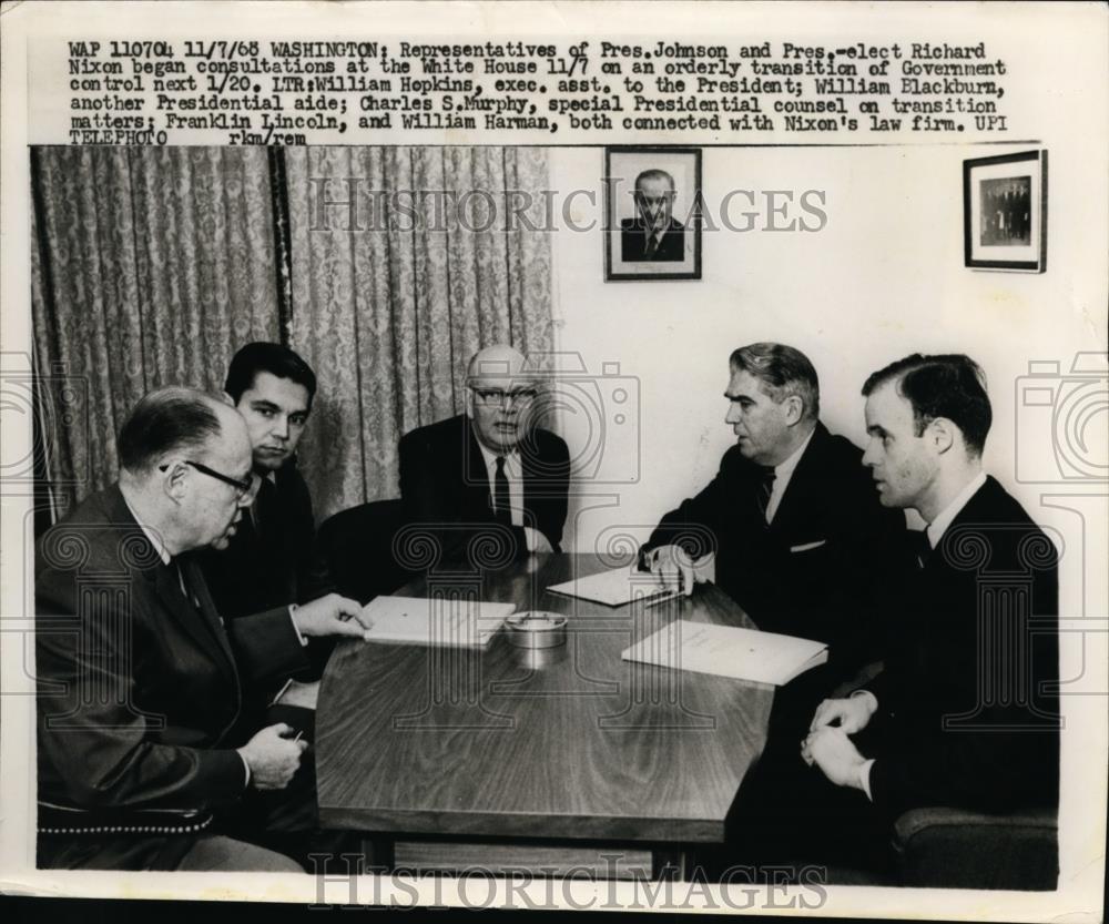 1968 Press Photo William Hopkins, William Blackburn, Charles Murphy - nee87121 - Historic Images