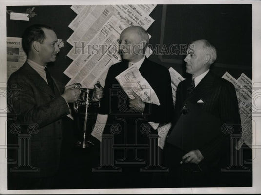 1938 Press Photo Harry Batten president NW Ayer & Son Inc, Ed Scudder publisher - Historic Images