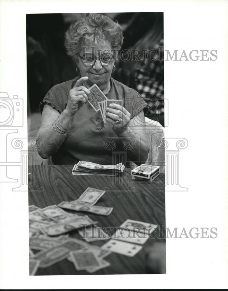 Press Photo Playing cards for money - cva78730 - Historic Images