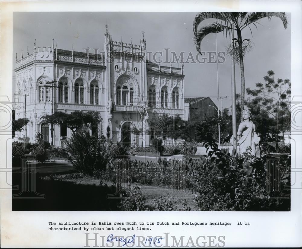 1975 Press Photo Architecture in Bahia, Brazil - cvb04702 - Historic Images
