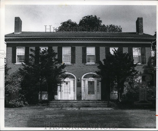 1975 Press Photo The President's House, built in 1830 at Western Reserve Academy - Historic Images