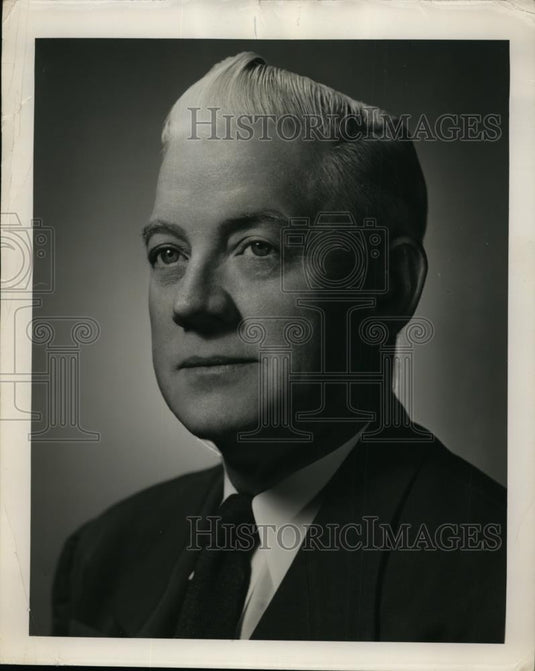 1950 Press Photo Paul L Lindsay Sales District manager for American Steel & Wire - Historic Images