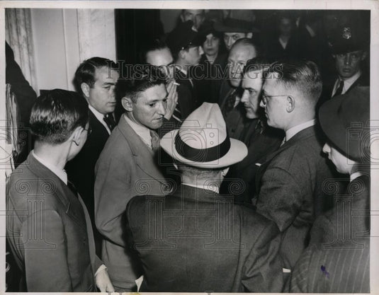 1937 Press Photo Lawrence Howard at Senate Civil Liberties investigation on coal - Historic Images