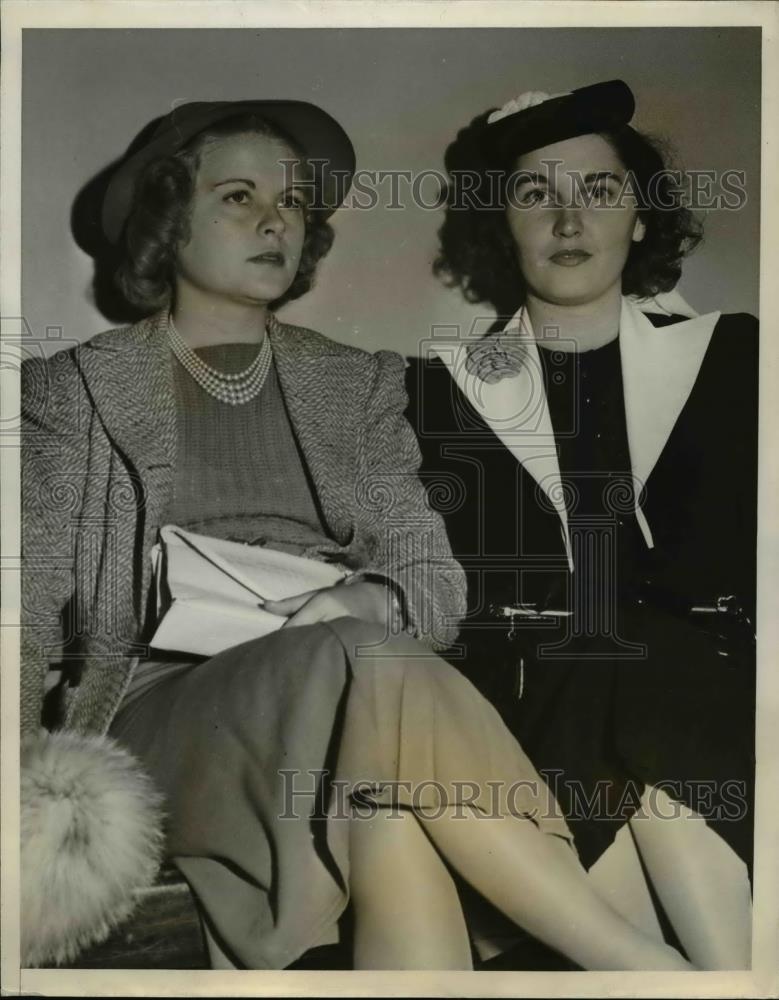 1939 Press Photo Jane Stanton Summer &amp; witness Mrs Roy Stanton Jr divorce - Historic Images