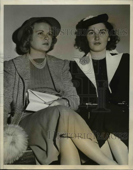 1939 Press Photo Jane Stanton Summer & witness Mrs Roy Stanton Jr divorce - Historic Images