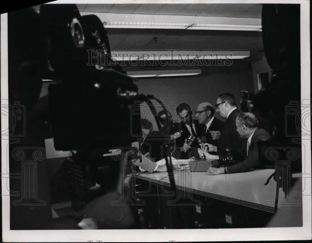 1967 Press Photo Frank Celeste press interview for Mayor - nee86990 - Historic Images