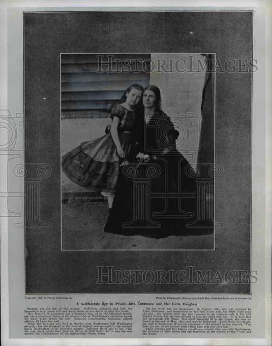 1961 Press Photo Mrs. Greenhow with her little daughter - cva97884 - Historic Images
