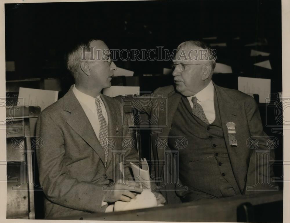 1936 Press Photo Kenneth B.Daym and W. Hausserman at GOP Convention - nee86625 - Historic Images