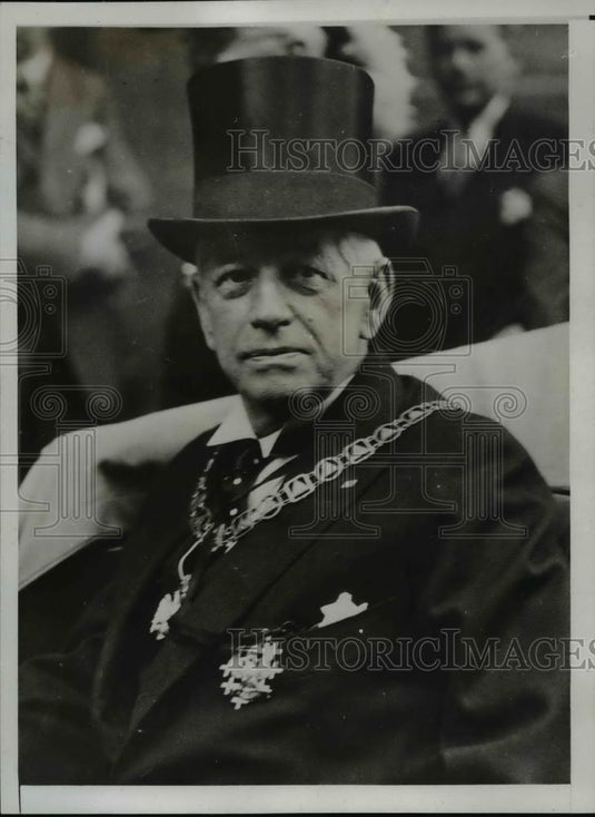 1935 Press Photo Melvin M.Johnson, Sovereign Grand Commander of Boston - Historic Images