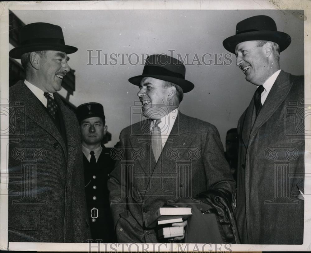 1950 Press Photo Secretary of State Dean Acheson,John McCloy &amp; Davis Bruce - Historic Images