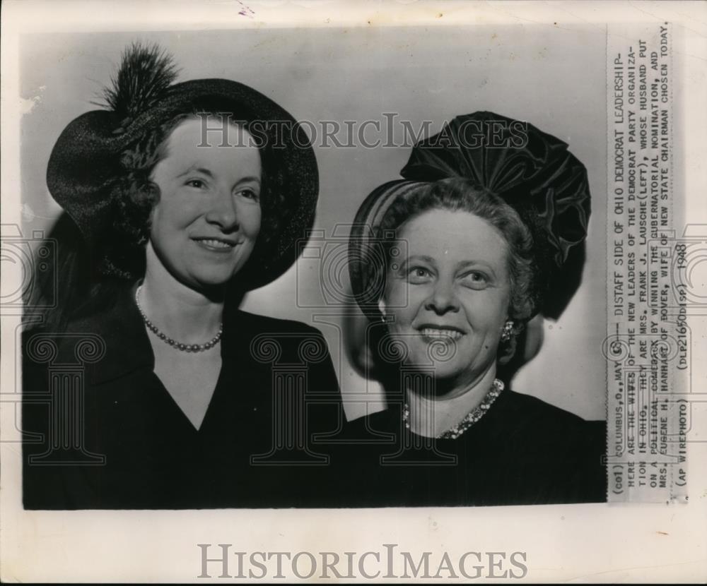 1948 Wire Photo The  Wives of the New Leaders of Democrat Party Organization - Historic Images