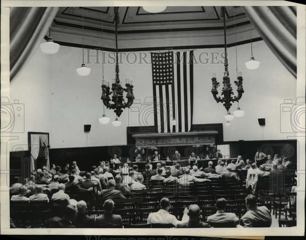 1938 Press Photo Bituminous Coal Commission hearings in Washington DC - Historic Images