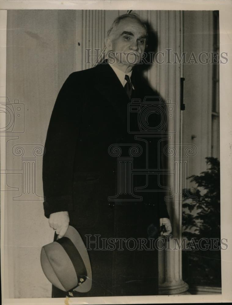 1936 Press Photo Joseph Byrns Speaker of the House leaving the White House - Historic Images