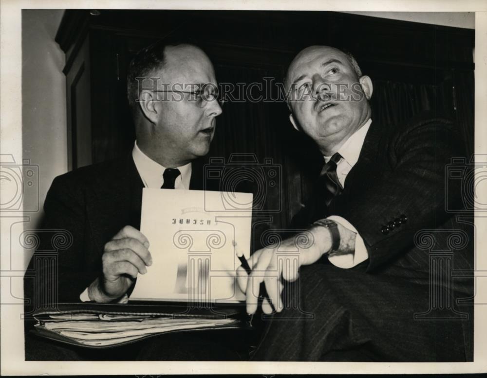 1941 Press Photo Gregor Brunk Des Moins atty &amp; VW Brewer Minneapolis broker - Historic Images