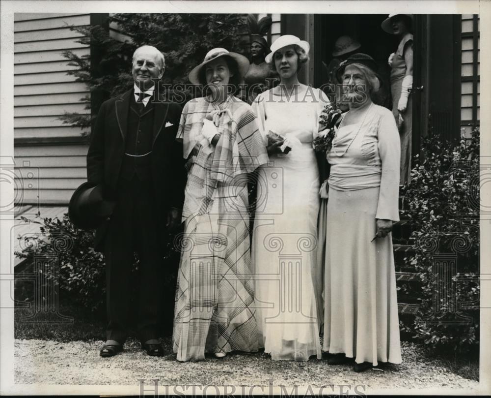 1933 Press Photo Harry Woodring, Asst. Sec of War married with Helen Coolidge - Historic Images