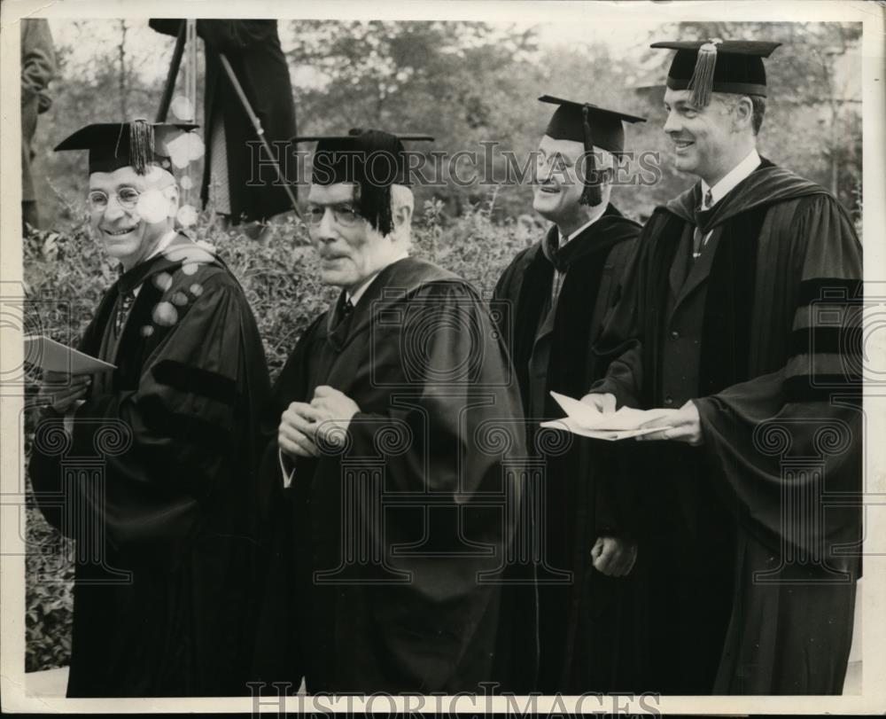 1941 Press Photo University of Chicago, Charles W Gilkey, JD Rockefeller Jr - Historic Images