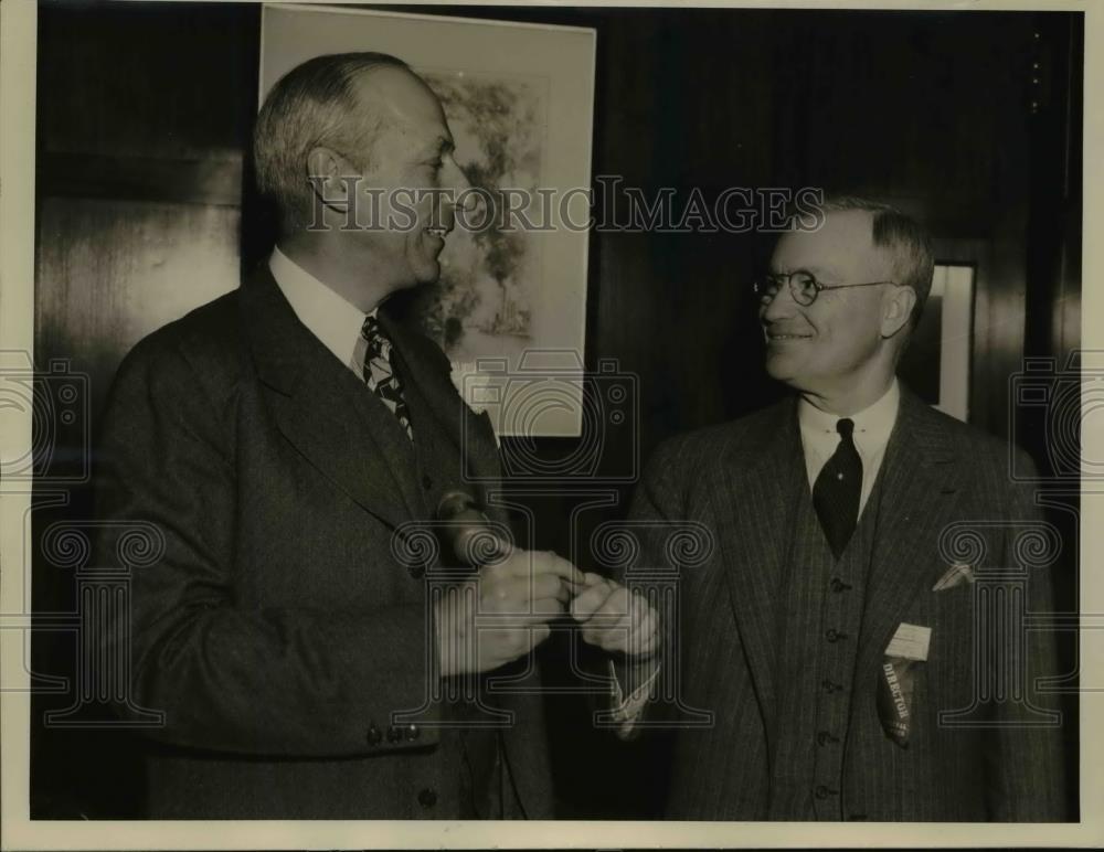 1937 Press Photo George H. Davis elected Pres. of U.S Chamber of Commerce. - Historic Images