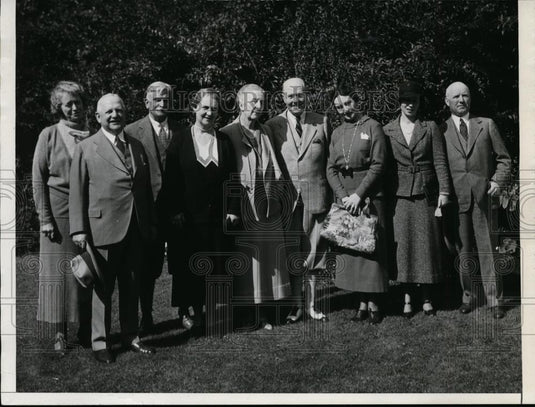 1935 Press Photo Mrs Frank Silloway, Joe Hecht, Mr & Mrs William Butterworth - Historic Images